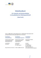 Modulhandbuch mit Studienplan SKGM (ab WS 2023/24)